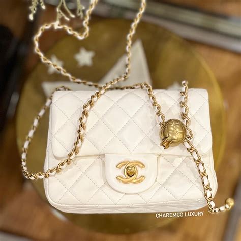 chanel mini flap bag white gold|chanel small flap bag price.